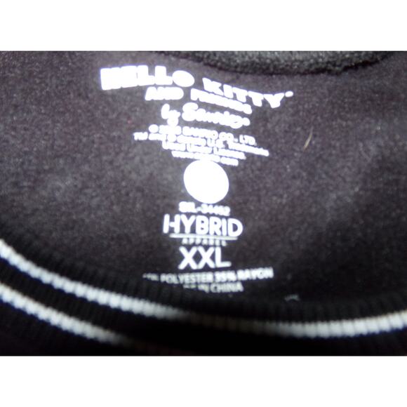 ADORABLE Hello Kitty black sweatshirt size XXL New without tags SO retro! - Picture 6 of 6